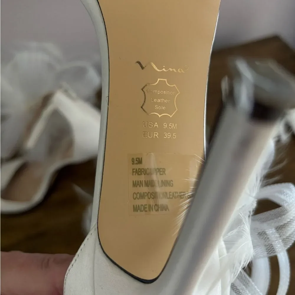 Nina Daciana Sandal Wedding Off White 9.5